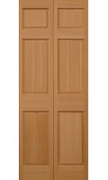 木製クローゼット扉、6パネルタイプ