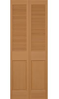 木製クローゼット扉、ハーフルーバータイプ