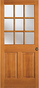 上部格子ガラス入り木製玄関ドア　SP7944
