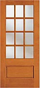 格子入りガラス木製玄関ドア　SP7512