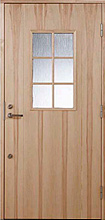 北欧の木製ドアでダブルロック標準品
