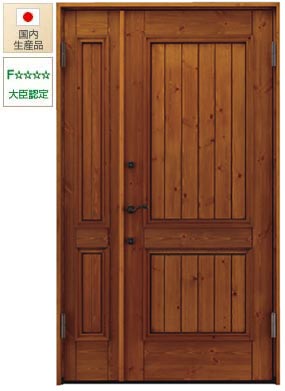 木製玄関親子ドア YH244